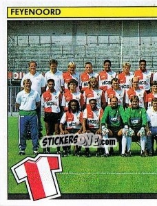 Sticker Elftal (puzzle 1) - Voetbal 1990-1991 n. 39 - Panini