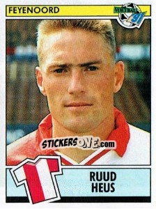 Sticker Ruud Heus - Voetbal 1990-1991 - Panini