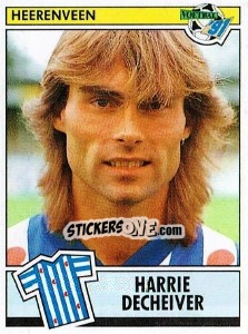 Sticker Harrie Decheiver - Voetbal 1990-1991 n. 96 - Panini