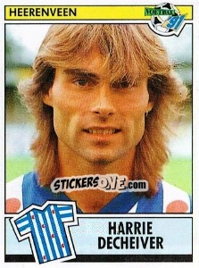 Figurina Harrie Decheiver - Voetbal 1990-1991 - Panini