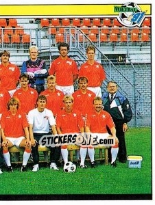 Sticker Elftal (puzzle 2) - Voetbal 1990-1991 n. 114 - Panini