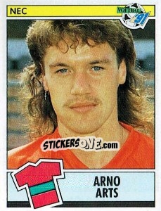Sticker Arno Arts - Voetbal 1990-1991 - Panini