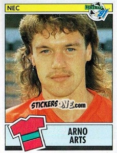 Sticker Arno Arts - Voetbal 1990-1991 n. 123 - Panini