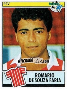 Sticker Romario de Souza Faria - Voetbal 1990-1991 - Panini