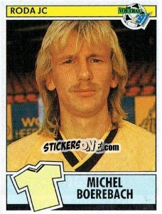 Sticker Michel Boerebach - Voetbal 1990-1991 - Panini