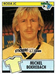 Sticker Michel Boerebach - Voetbal 1990-1991 n. 166 - Panini