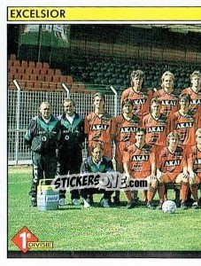 Sticker Elftal Excelsior (puzzle 1) - Voetbal 1990-1991 - Panini