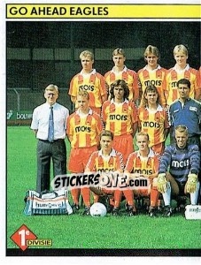 Sticker Elftal Go Ahead Eagles (puzzle 1) - Voetbal 1990-1991 - Panini