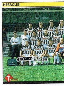Sticker Elftal SC Heracles '74 (puzzle 1) - Voetbal 1990-1991 - Panini