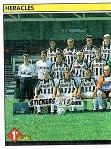 Sticker Elftal SC Heracles '74 (puzzle 1) - Voetbal 1990-1991 n. 313 - Panini