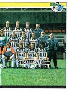 Sticker Elftal SC Heracles '74 (puzzle 2) - Voetbal 1990-1991 n. 314 - Panini