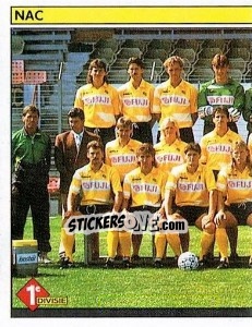 Sticker Elftal NAC (puzzle 1) - Voetbal 1990-1991 - Panini