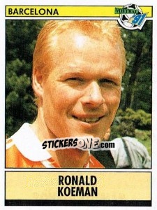 Sticker Ronald Koeman - Voetbal 1990-1991 n. 332 - Panini