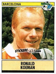 Figurina Ronald Koeman - Voetbal 1990-1991 - Panini