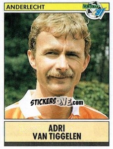 Sticker Adrie van Tiggelen - Voetbal 1990-1991 n. 334 - Panini