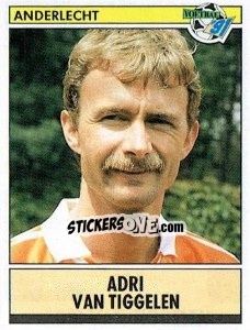 Figurina Adrie van Tiggelen - Voetbal 1990-1991 - Panini