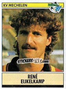 Sticker René Eijkelkamp - Voetbal 1990-1991 - Panini