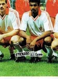 Sticker Elftal Holland (puzzle 6) - Voetbal 1990-1991 - Panini