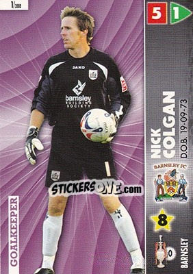 Sticker Nick Colgan - Coca-Cola Championship 2006-2007 n. 1 - Panini