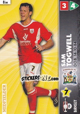 Sticker Sam Togwell - Coca-Cola Championship 2006-2007 n. 8 - Panini