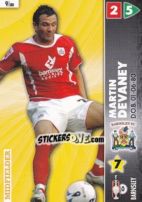 Sticker Martin Devaney - Coca-Cola Championship 2006-2007 n. 9 - Panini