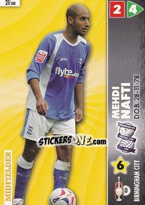 Sticker Mehdi Nafti - Coca-Cola Championship 2006-2007 n. 21 - Panini