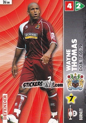 Sticker Wayne Thomas - Coca-Cola Championship 2006-2007 - Panini