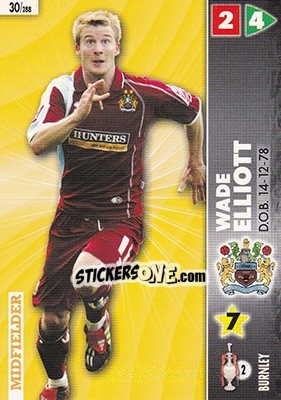 Sticker Wade Elliott - Coca-Cola Championship 2006-2007 n. 30 - Panini