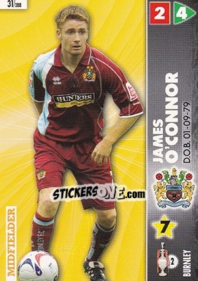 Sticker James O'Connor - Coca-Cola Championship 2006-2007 - Panini