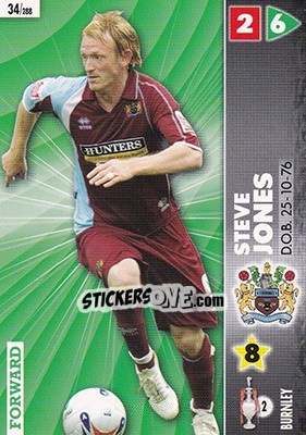Sticker Steve Jones - Coca-Cola Championship 2006-2007 n. 34 - Panini