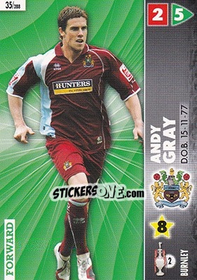Sticker Andy Gray - Coca-Cola Championship 2006-2007 n. 35 - Panini