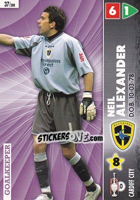Sticker Neil Alexander - Coca-Cola Championship 2006-2007 n. 37 - Panini