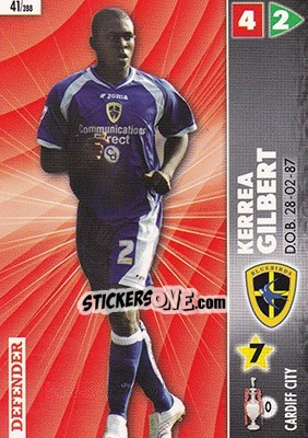 Sticker Kerrea Gilbert - Coca-Cola Championship 2006-2007 n. 41 - Panini