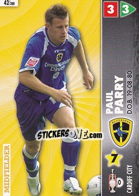 Sticker Paul Parry - Coca-Cola Championship 2006-2007 n. 42 - Panini