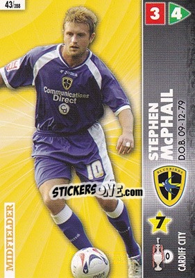 Sticker Stephen McPhail - Coca-Cola Championship 2006-2007 n. 43 - Panini