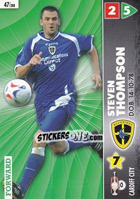 Cromo Steven Thompson - Coca-Cola Championship 2006-2007 n. 47 - Panini