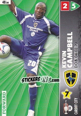 Sticker Kevin Campbell - Coca-Cola Championship 2006-2007 n. 48 - Panini