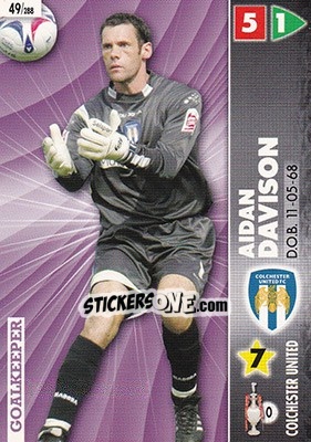 Figurina Aidan Davison - Coca-Cola Championship 2006-2007 - Panini