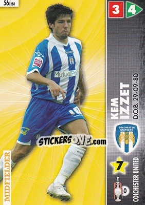 Figurina Kem Izzet - Coca-Cola Championship 2006-2007 - Panini