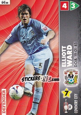 Sticker Elliot Ward - Coca-Cola Championship 2006-2007 - Panini