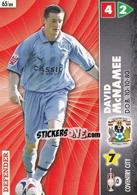 Sticker David McNamee - Coca-Cola Championship 2006-2007 n. 65 - Panini