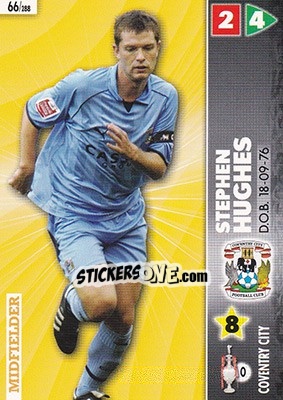 Sticker Stephen Hughes - Coca-Cola Championship 2006-2007 n. 66 - Panini