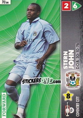 Sticker Stern John - Coca-Cola Championship 2006-2007 n. 70 - Panini