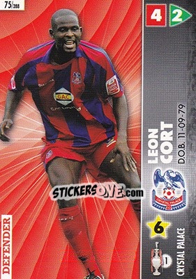 Sticker Leon Cort - Coca-Cola Championship 2006-2007 n. 75 - Panini