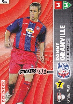 Sticker Danny Granville - Coca-Cola Championship 2006-2007 n. 77 - Panini