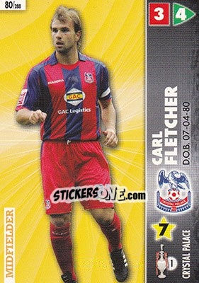 Sticker Carl Fletcher - Coca-Cola Championship 2006-2007 n. 80 - Panini