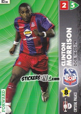 Sticker Clinton Morrison - Coca-Cola Championship 2006-2007 n. 83 - Panini