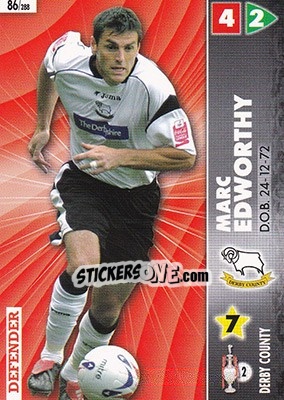 Cromo Marc Edworthy - Coca-Cola Championship 2006-2007 n. 86 - Panini
