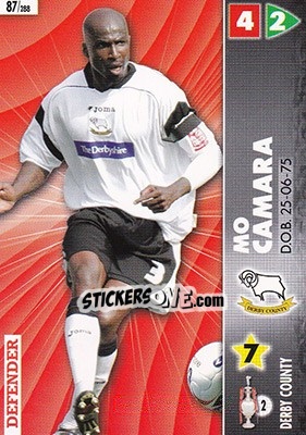 Sticker Mo Camara - Coca-Cola Championship 2006-2007 - Panini