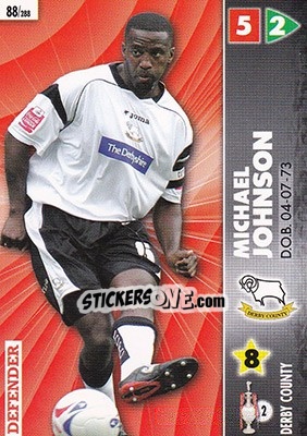 Sticker Michael Johnson - Coca-Cola Championship 2006-2007 n. 88 - Panini